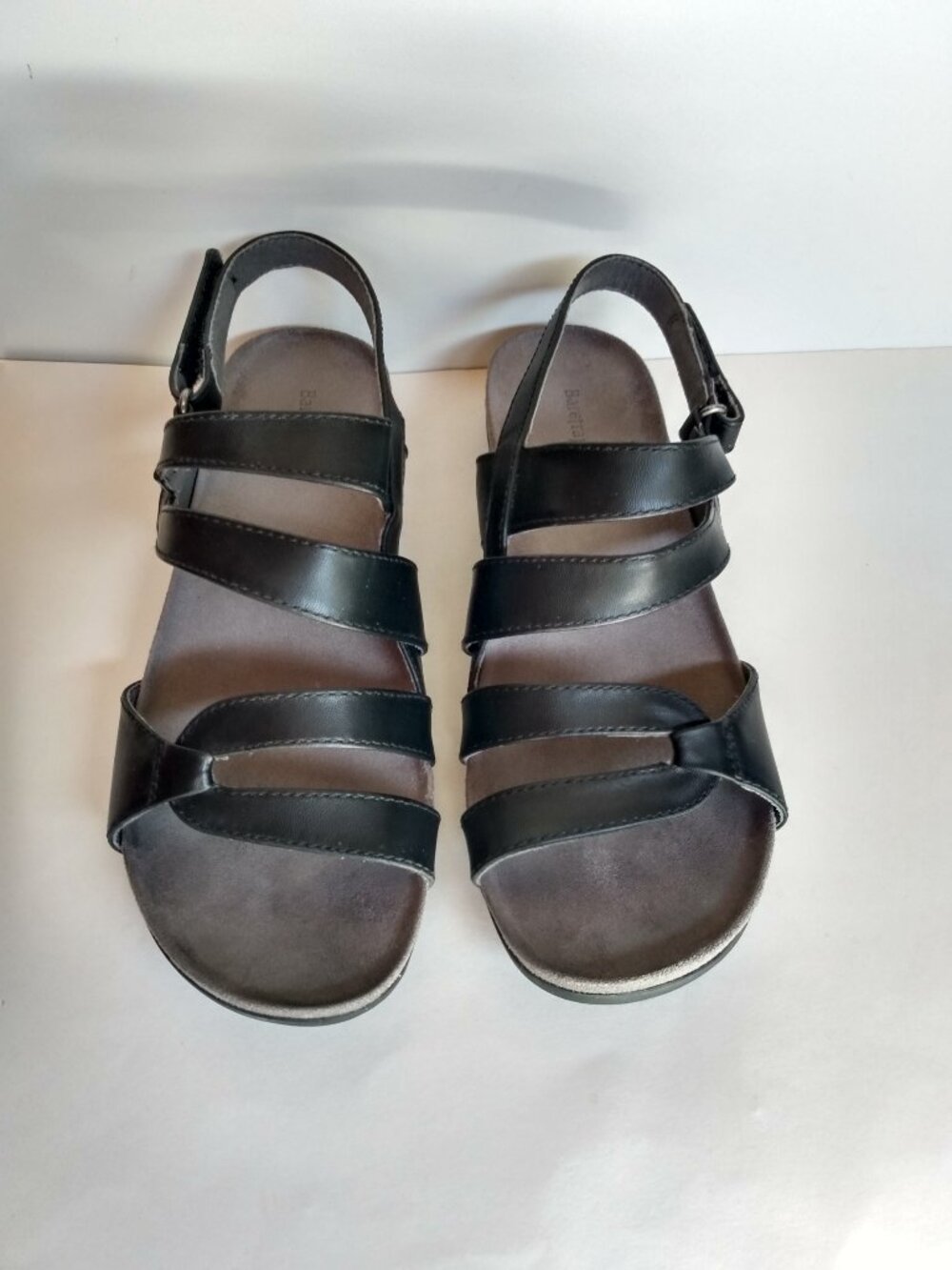 Baretraps Women's Black Faux Leather Sandals Jenifer Size 8M Strappy Slingback